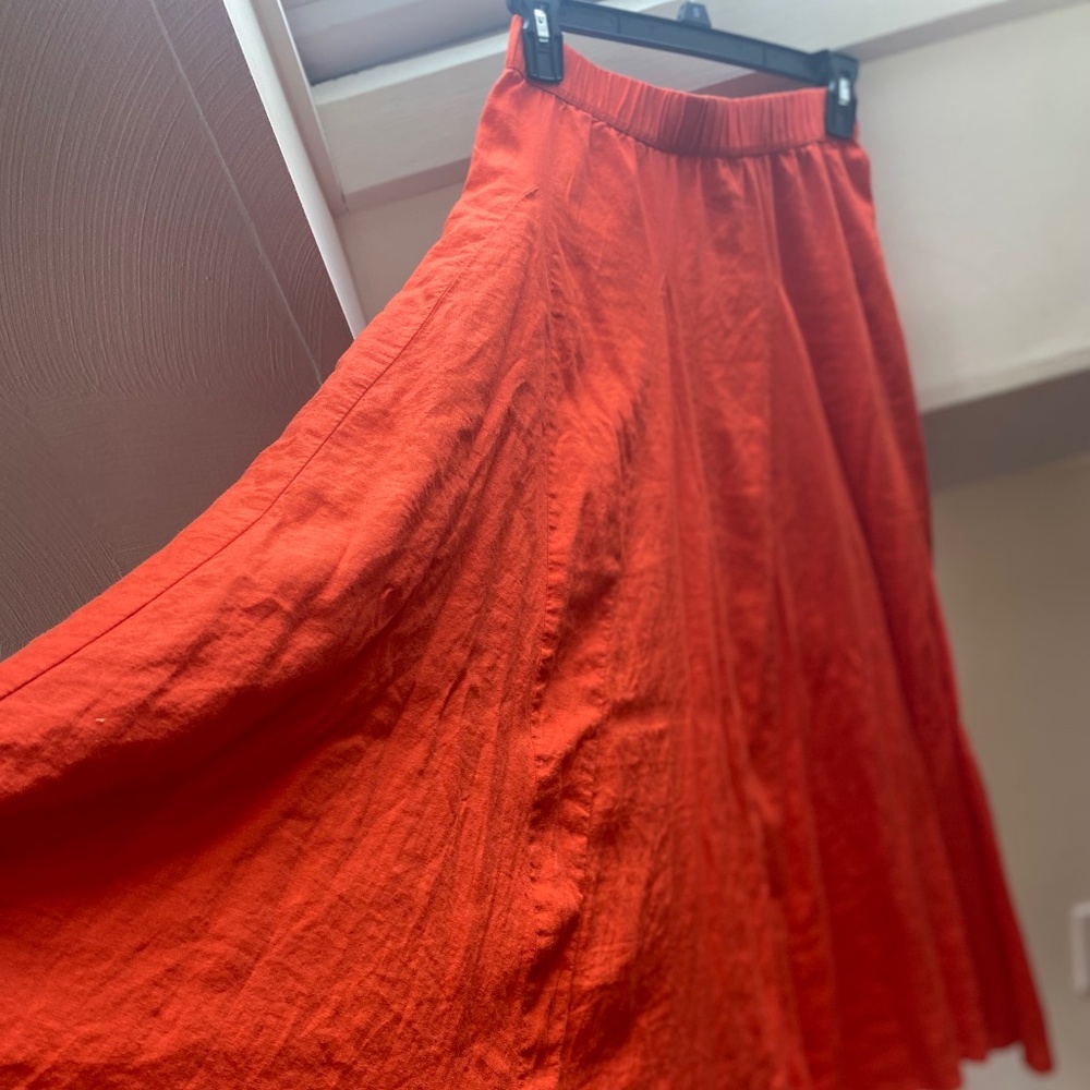 Universal Threads Orange Maxi Skirt XS